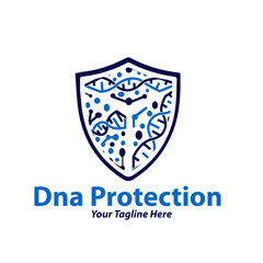 Naklejka premium dna protection logo