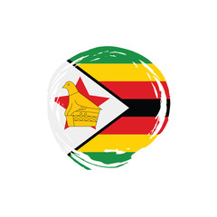 Zimbabwe flag, vector illustration