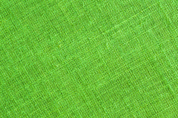 Green Spring Table Cloth Texture Background / Close up of natural linen pattern for wallpaper backdrop