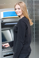 Woman at the ATM