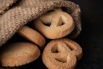 composition of cookies is on the table