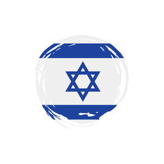 Israel flag, vector illustration