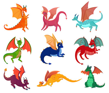 Cute Fairy Dragons Set