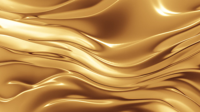 Luxury golden background. 3d illustration, 3d rendering.