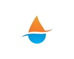 water drop Logo Template