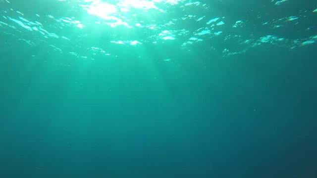Underwater ocean blue background