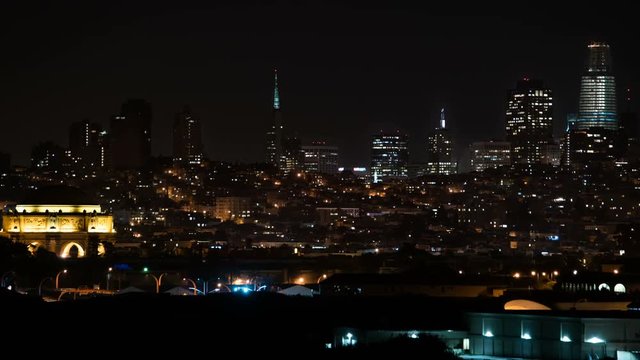 San Francisco Skyline from Crissy Field Time Lapse