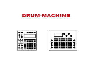 Drum mashine icons