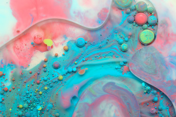 Abstract background from acrylic paints and oil