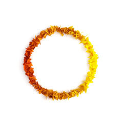 Obraz premium Beautiful autumn wreath. 3d illustration, 3d rendering.