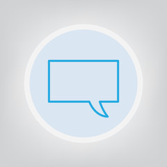 speech bubble  icon- vector illustration