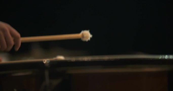 musician playing kettledrum