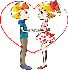 valentines day card border