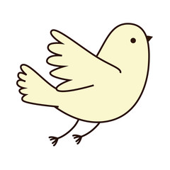 dove flying isolated icon vector illustration design