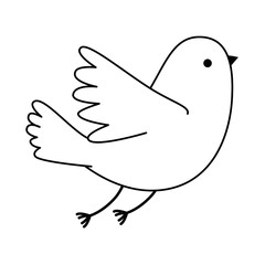 dove flying isolated icon vector illustration design
