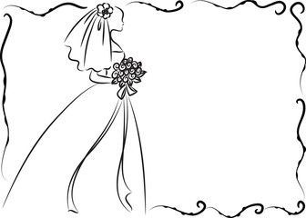 bride drawing