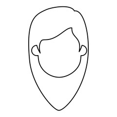 beautiful woman head avatar character vector illustration design
