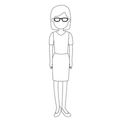 beautiful woman avatar character vector illustration design