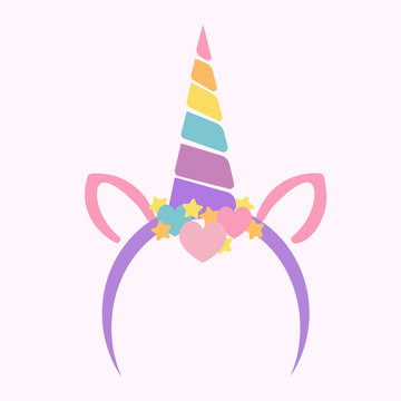 Unicor tiara head band vector