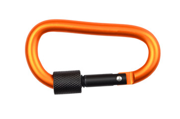 Carabiner on white