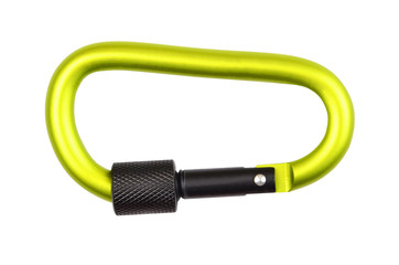 Carabiner on white