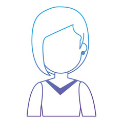 beautiful woman avatar character vector illustration design