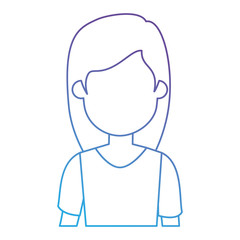 beautiful woman avatar character vector illustration design