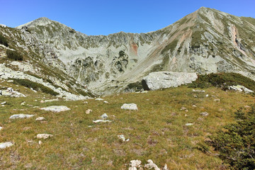Amazing Landscape with green hills, Pirin Mountain, Bulgaria