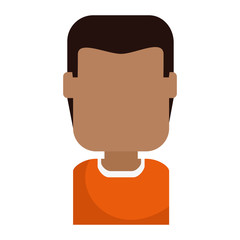 young man model avatar character vector illustration design