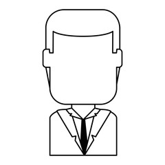 businessman elegant avatar character vector illustration design