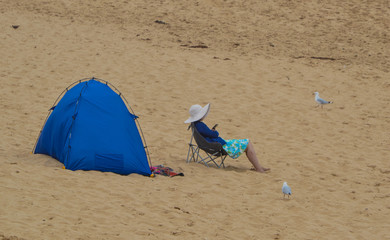Fototapeta na wymiar Australia Day on the beach