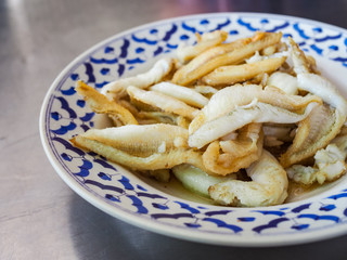 Silver Sillago fish fried, Thai cuisine