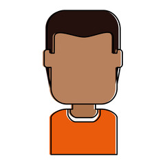 young man model avatar character vector illustration design