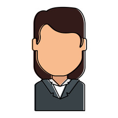 beautiful and young woman character vector illustration design