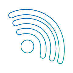 wifi waves signal icon vector illustration design