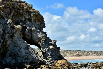 Rock formation on the coast of Victoria - Australia