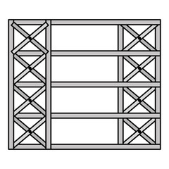 shelving warehouse isolated icon vector illustration design