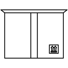 delivery carton box icon vector illustration design