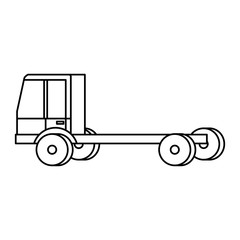 delivery truck vehicle icon vector illustration design