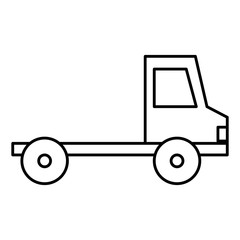 delivery truck vehicle icon vector illustration design
