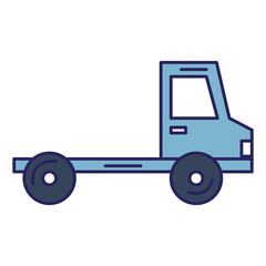 delivery truck vehicle icon vector illustration design