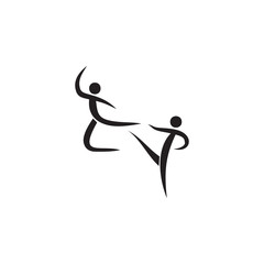 hand-to-hand fight icon. Elements of sportsman icon. Premium quality graphic design icon. Signs and symbols collection icon for websites, web design, mobile app