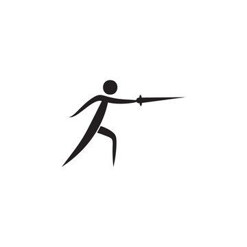fencing icon. Elements of sportsman icon. Premium quality graphic design icon. Signs and symbols collection icon for websites, web design, mobile app