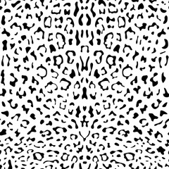 Abstract Ink Leopard Seamless Pattern