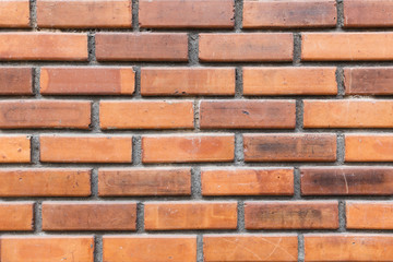 Brick wall texture or brick wall background. brick wall for interior exterior decoration and industrial construction concept design. brick wall motifs that occurs natural.