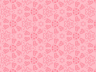Hearts background for love