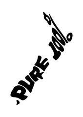 Obraz premium Pure 100% text in a New Zealand shape map