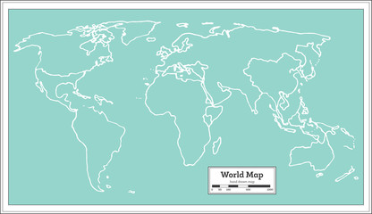 Retro World Map.