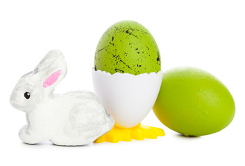 easter background. isolated on white