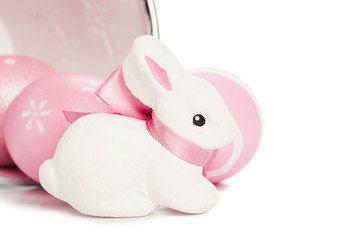 easter background. isolated on white